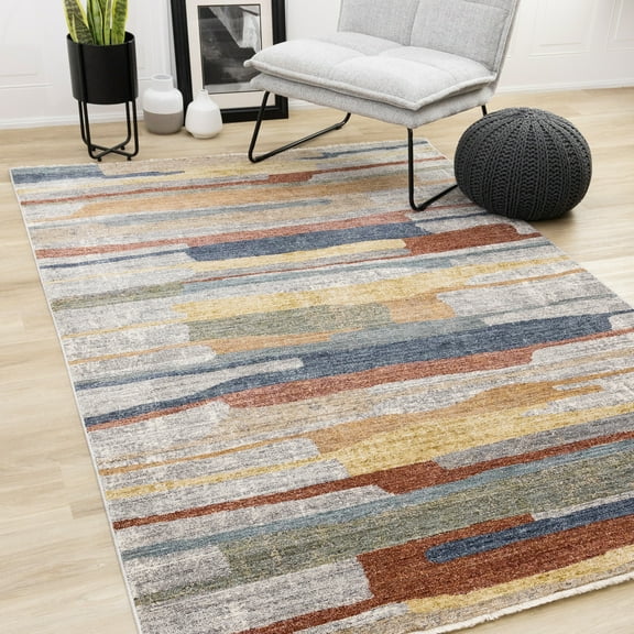 Rug Branch Contemporary Organic Grey Indoor Area Rug - 8' x 10'