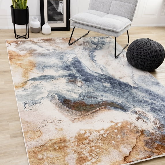 Rug Branch Contemporary Organic White Indoor Area Rug - 8' x 10'