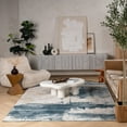 thumbnail image 1 of Rug Branch Contemporary Scandinavian  Blue Beige Indoor Area Rug - 9x12, 1 of 7