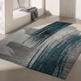 thumbnail image 1 of Rug Branch Contemporary Scandinavian  Blue White Indoor Runner Rug - 2x13, 1 of 8