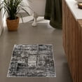 thumbnail image 1 of Rug Branch Contemporary Scandinavian  Grey Black Indoor Doormat Rug - 3x5, 1 of 5
