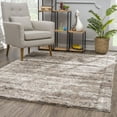 thumbnail image 1 of Rug Branch Contemporary Scandinavian Shag Beige Brown Indoor Area Rug - 8x10, 1 of 5