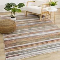 Rug Branch Contemporary Stripes Yellow Indoor Area Rug - 5' x 8'