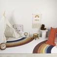 thumbnail image 1 of Rug Branch Kids Solara Ember Arc Red Indoor Soft Area Rug - 4' x 6', 1 of 7