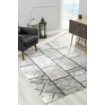 thumbnail image 1 of Rug Branch Modern Abstract Boho Grey Beige Indoor Area Rug - 8x10, 1 of 6