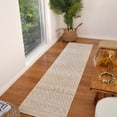thumbnail image 1 of Rug Branch Modern Boho Abstract Beige Cream Indoor Runner Rug - 2x8, 1 of 5