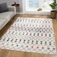 thumbnail image 1 of Rug Branch Modern Boho  Beige Blue Indoor Area Rug - 5x7, 1 of 7