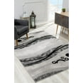 thumbnail image 1 of Rug Branch Modern Geometric  Grey Black Indoor Area Rug - 4x6, 1 of 6
