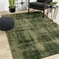 Rug Branch Modern Organic Green Indoor Area Rug - 7' x 10'