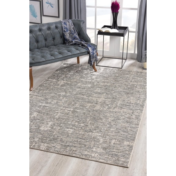 Rug Branch Modern Scandinavian  Grey Beige Indoor/ Outdoor Doormat Rug - 3x5