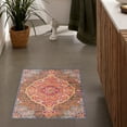thumbnail image 1 of Rug Branch Modern South-Western  Rust Blue Indoor Doormat Rug - 2x4, 1 of 6