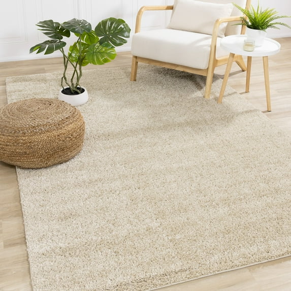 Rug Branch Modern Tonal/Solid Beige Indoor Area Rug - 5' x 8'