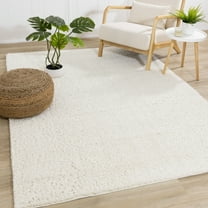 Rug Branch Modern Tonal/Solid Cream Indoor Area Rug - 4' x 6'