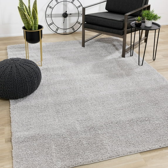 Rug Branch Modern Tonal/Solid Grey Indoor Area Rug - 5' x 8'