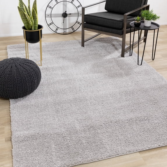 Rug Branch Modern Tonal/Solid Grey Indoor Area Rug - 7' x 10'