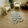 thumbnail image 1 of Rug Branch Montage 2' x 3' (Exact Size: 2'3" x 3') Geometric Indoor Doormat Rug, Grey Beige, Wave - Entryway, Hallway, Bathroom, and Kitchen, 1 of 5