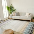 thumbnail image 1 of Rug Branch Nomad Boho Striped Indoor Area Rug, Beige Blue - 6'x9', 1 of 5