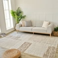 thumbnail image 1 of Rug Branch Nomad Modern Abstract Indoor Area Rug, Beige Brown - 4'x6', 1 of 4