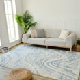thumbnail image 1 of Rug Branch Nomad Modern Abstract Indoor Area Rug, Blue Beige - 6'x9', 1 of 7