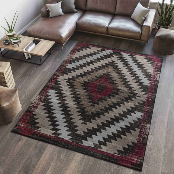Rug Branch  Sakarya Modern Boho Geometric Indoor Area Rug 7'10" X 10'10"