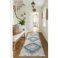 thumbnail image 1 of Rug Branch Savannah 2' x 9' (Exact Size: 2'3" x 9') Boho Indoor Runner Rug, Blue Grey, Transitional - Entryway, Hallway, Bathroom, and Kitchen, 1 of 4