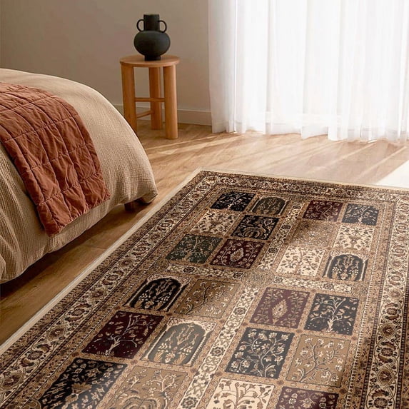 Rug Branch Traditional Moroccan Four Season Beige Red Indoor Area Rug - 10x13