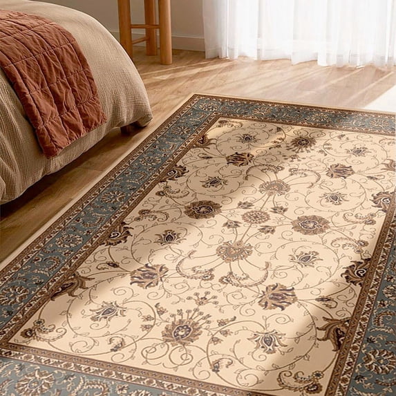 Rug Branch Traditional Persian Beige Blue Indoor Area Rug - 5x7