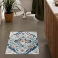 thumbnail image 1 of Rug Branch Transitional Boho  Blue Grey Indoor Doormat Rug - 2x5, 1 of 6