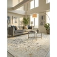 thumbnail image 1 of Rug Branch Vintage Traditional Distressed Cream Gold Indoor Soft Area Rug - 5x7, 1 of 7