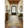 thumbnail image 1 of Rug Branch Vogue 2' x 18' (Exact Size: 2'3" x 18') Abstract Indoor Runner Rug, Gold Grey, Contemporary - Entryway, Hallway, Bathroom, and Kitchen, 1 of 5