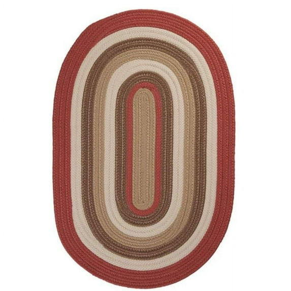 Rug Brooklyn Braided Rug - Terracotta - 2in. x 4in.