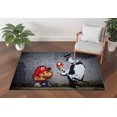 thumbnail image 1 of Rug, Custom Rug, Accent Rugs, Printed Graffiti Rugs, Customs Rug, Banksy Rugs Kitchen Rugs, Modern Rug, Banksy Rugs, Thick Rugs, 3.9'x5.9' - 120x180 cm, 1 of 8