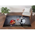 thumbnail image 1 of Rug, Custom Rug, Accent Rugs, Printed Graffiti Rugs, Customs Rug, Banksy Rugs Kitchen Rugs, Modern Rug, Banksy Rugs, Thick Rugs, 1.7'x2.3' - 50x70 cm, 1 of 8