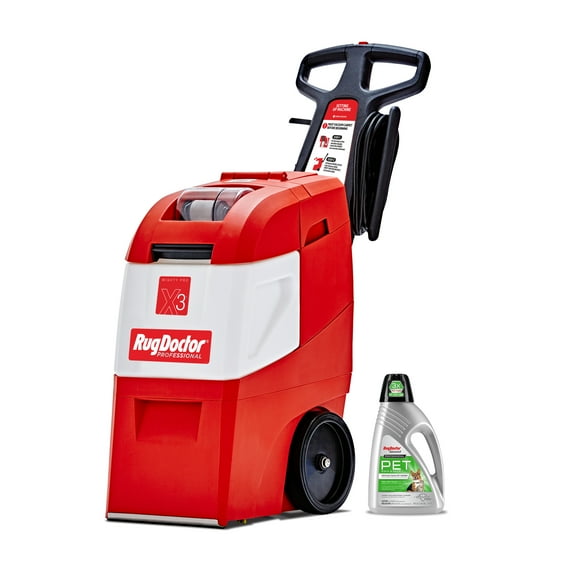 Rug Doctor X3 Commercial Carpet Cleaner - Pro Pet Pack, Includes 48 oz. Pet Cleaner