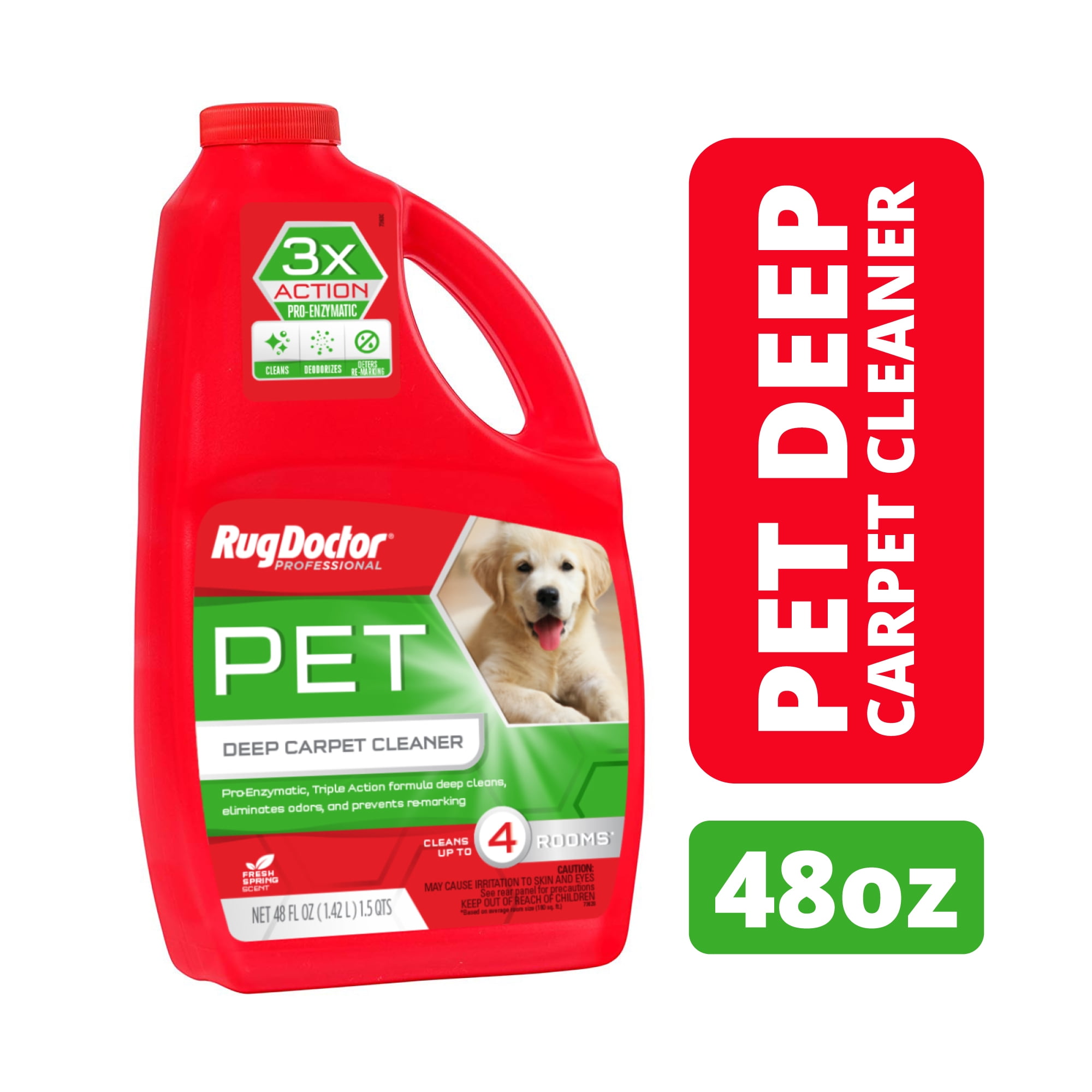 Rug Doctor Pet Stain & Odor Carpet Cleaner for Stains Odors, 48 oz