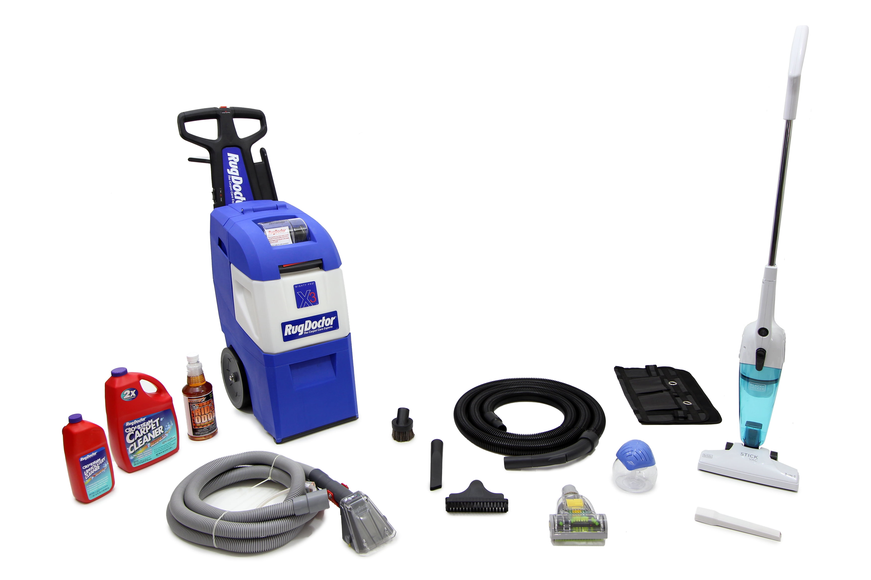 Rug Doctor X3 Carpet Shampooer With PreClean kit, purifier, Black