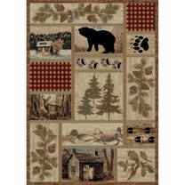 Rug Empire American Destination Getaway Trail Lodge Area Rug 7'10" x 9'10" 8' x 10' Indoor
