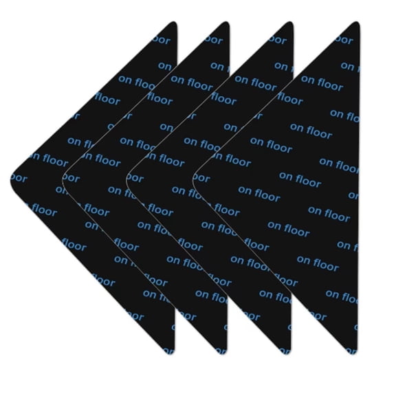 Rug Grippers, 4PCS Reusable Carpet Tape, Non-slip Rug Corner Stickers for Wood, Tile, Hardwood Floors 4"x4"