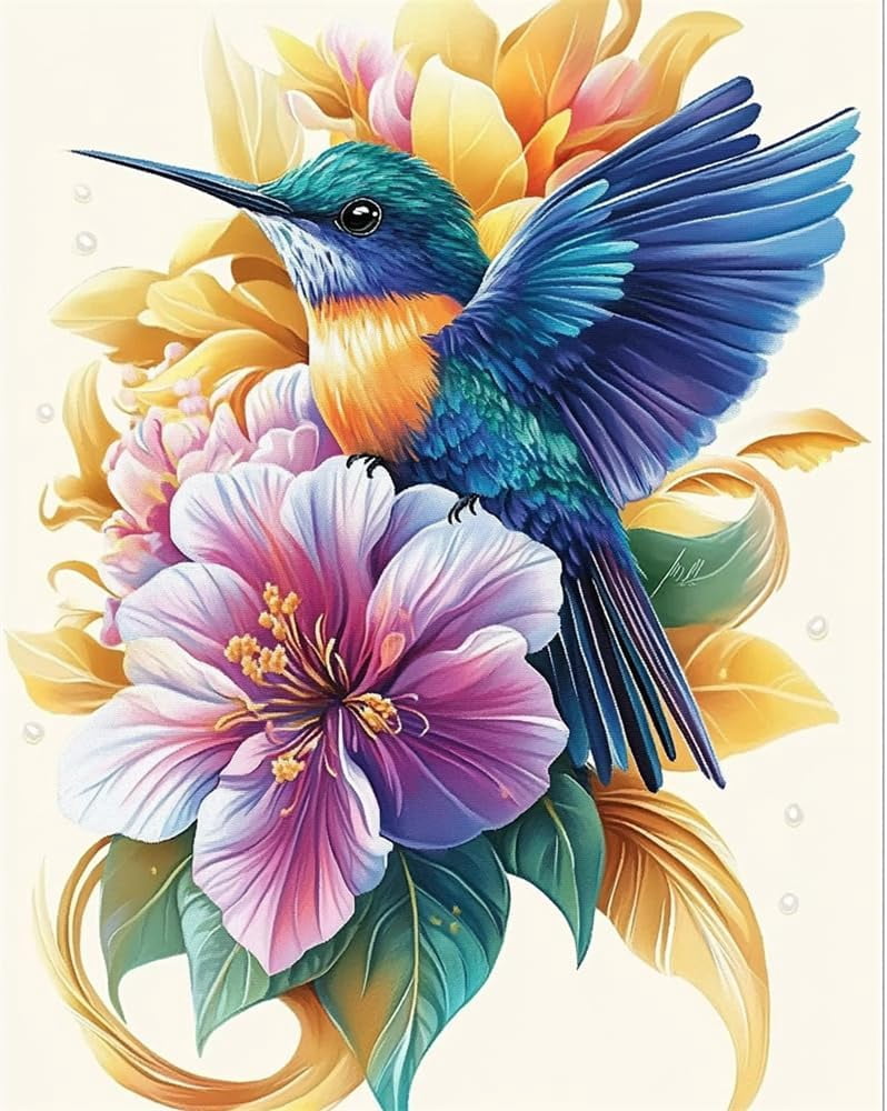 Rug Kits For Adults Latch Hook Pre Printed Flowers And Birds Diy Crafts Crochet Yarn Handmade Embroidery With Printed Canvas Needlework For Home Decor