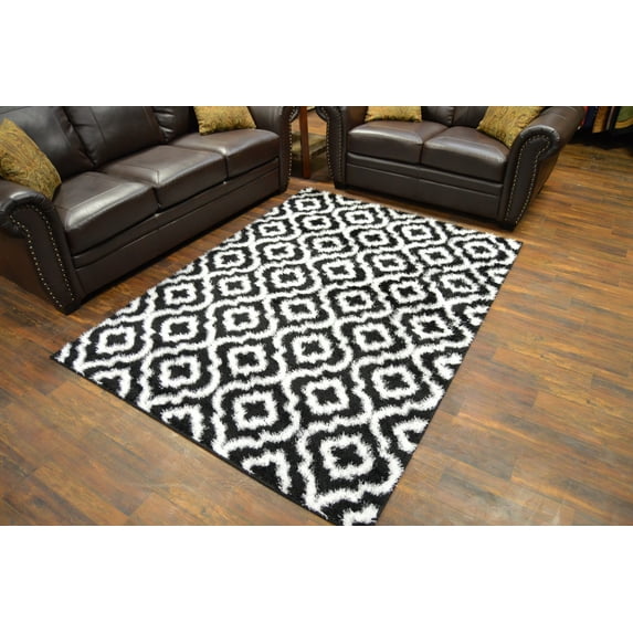 Rug Legend MONACO Polyester Shaggy Modern Contemporary 5x8 5x7 Rug P2887