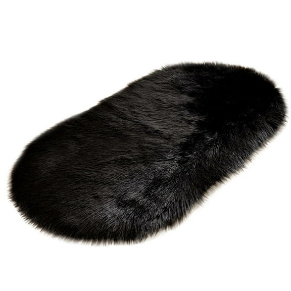 Soft Lightweight Comfy Small Fuzzy Rug For Bedroom, Soft Rug Chair Cover Artificial Sheepskin Wool Warm Hairy Carpet Seat Mats Rug