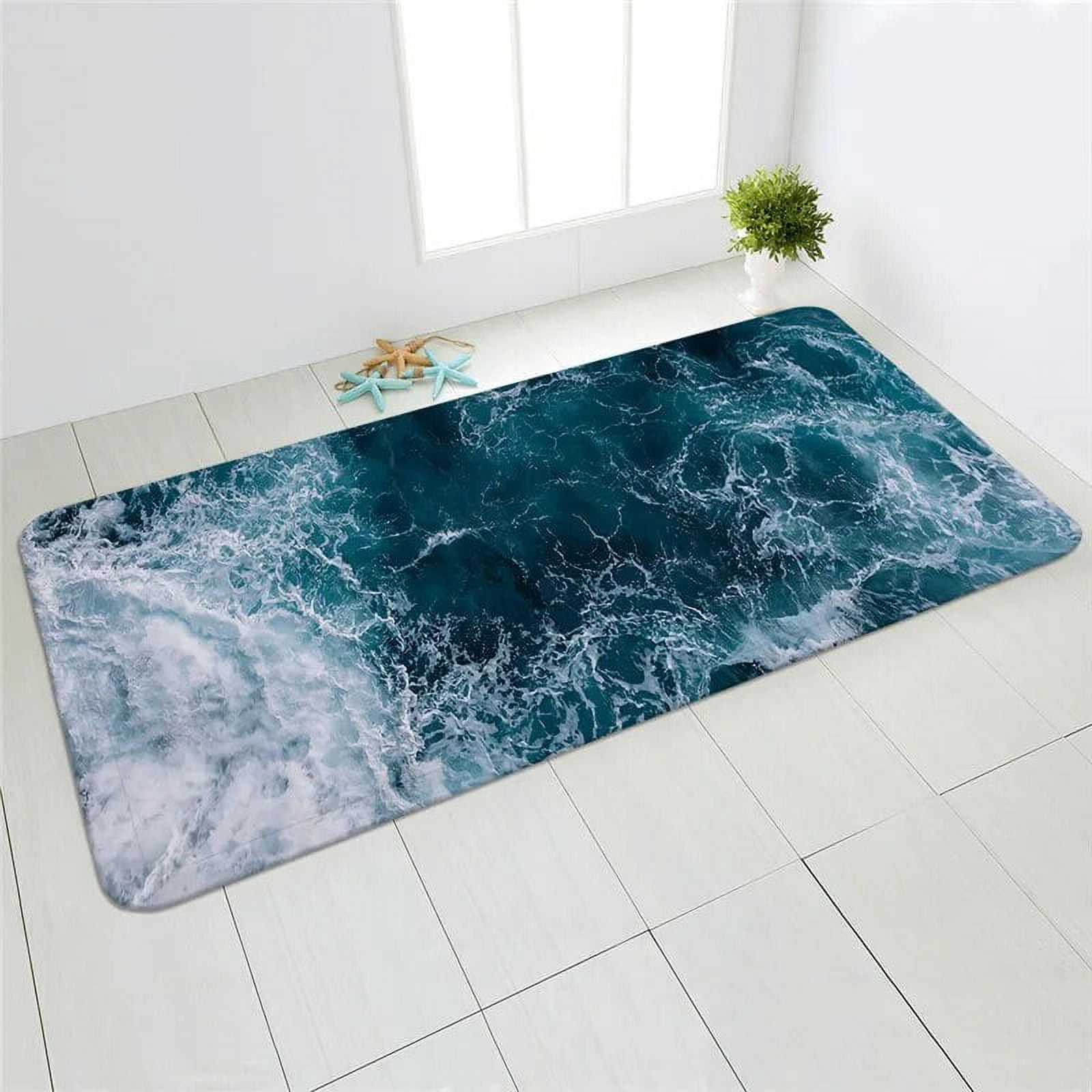 Rug Long AntiSlip Absorption Water Bathroom Mat Floor Hallway Bedroom