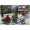 thumbnail image 1 of Rug Making Latch Hooking Kit | Bringing Home Christmas Tree, 1 of 9