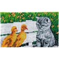 thumbnail image 1 of Rug Making Latch Hooking Kit | Cat with Ducks, 1 of 10