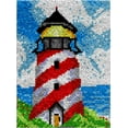 thumbnail image 1 of Rug Making Latch Hooking Kit | Lighthouse (5 sizes available), 1 of 9