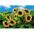 thumbnail image 1 of Rug Making Latch Hooking Kit | Sunflower Field, 1 of 8