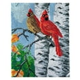 thumbnail image 1 of Rug Making Latch Hooking Kit | Two Cardinals, 1 of 9