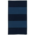 thumbnail image 1 of Rug  Newport Textured Stripe Rectangle Area Braided Rug  Blue - 4 x 6 ft., 1 of 1