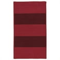 thumbnail image 1 of Rug  Newport Textured Stripe Rectangle Area Braided Rug  Red - 4 x 6 ft., 1 of 1
