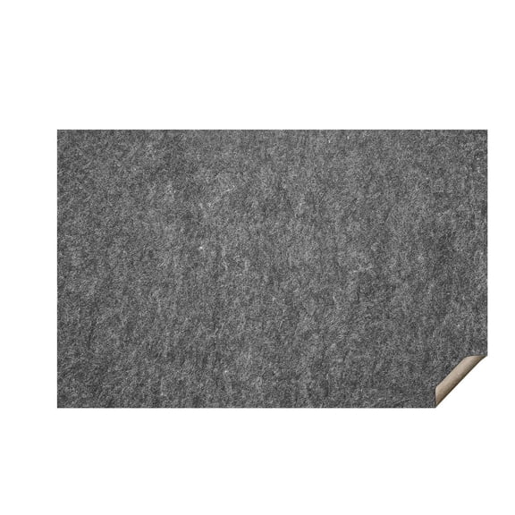 Rug Pad 5x8, 1/4 Inch Thick - Non Slip Carpet Pad - Safe Cushioning for Hardwood Floors - Polyester Felt & Latex - Gray Rug Cushion